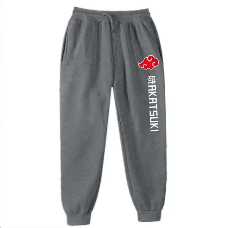

Fashion Print Men's Women's Jogging Hip Hop Pants Street Clothing Hot Selling Anime Pants Akatsuki Fleece Trousers S-3XL