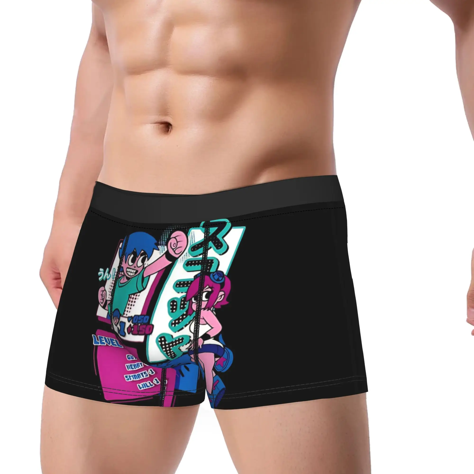 Scott Pilgrim universe  FNF Underpants Breathbale Panties Man Underwear Print Shorts Boxer Briefs