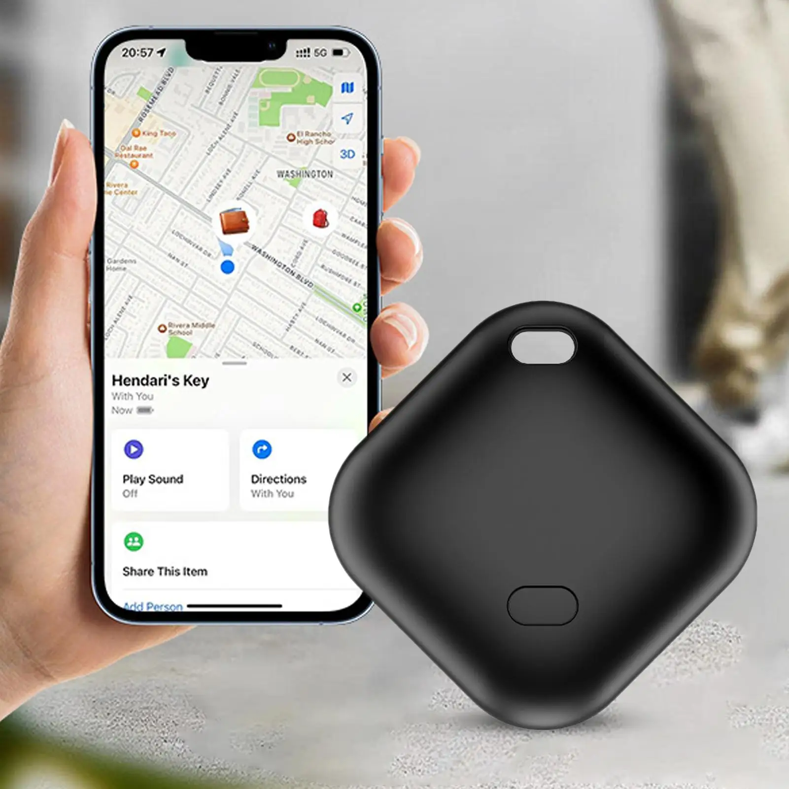 

Blue tooth Key Finder, Wireless Smart Tracker Tag With Phone App & Alarm, Anti-Lost Device For Keys Wallet Luggage Bag Pets