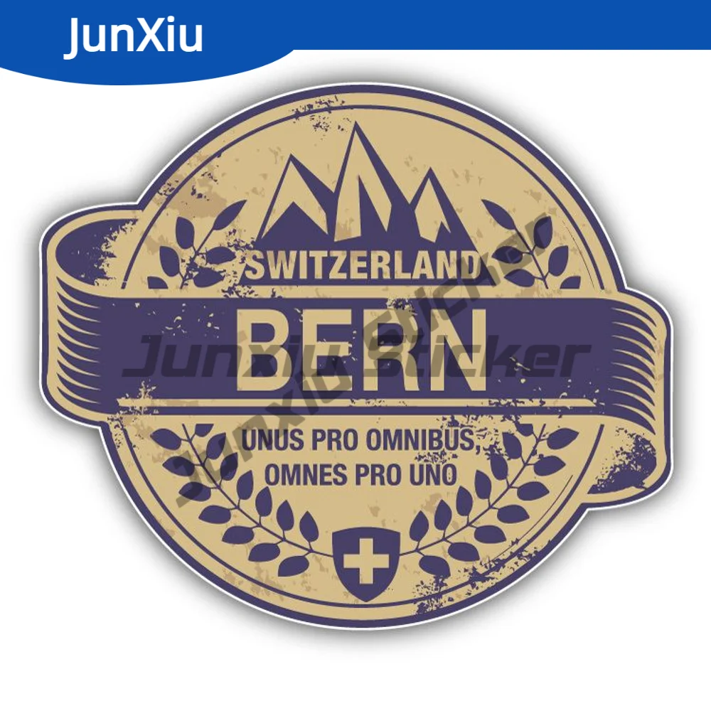 

Bern City Sticker Switzerland Travel Stamp Waterproof Scratch-proof Decorationexterior For Car Suv Window Motorcycle Bumper