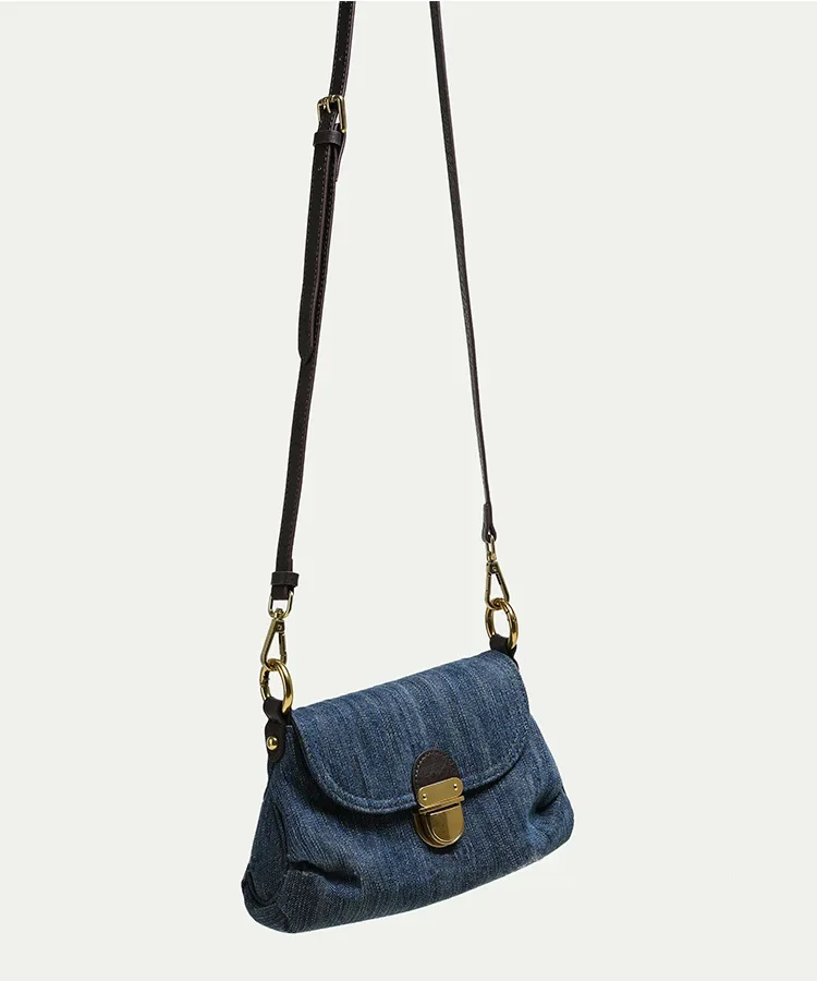 Fashion Denim Women Shoulder Bags small Lady Axillary bags ladies Handbags blue Cowboy Female totes wallet bolsas