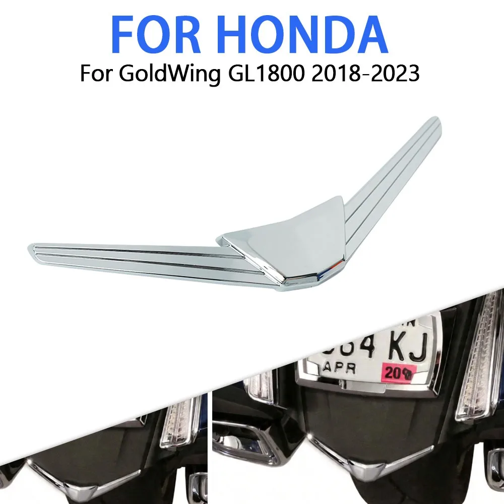 

New Motorcycle Accessories Chrome ABS Rear Fender Tip Accent Trim Decoration Fit For Honda Gold Wing Goldwing GL1800 2018 - 2023