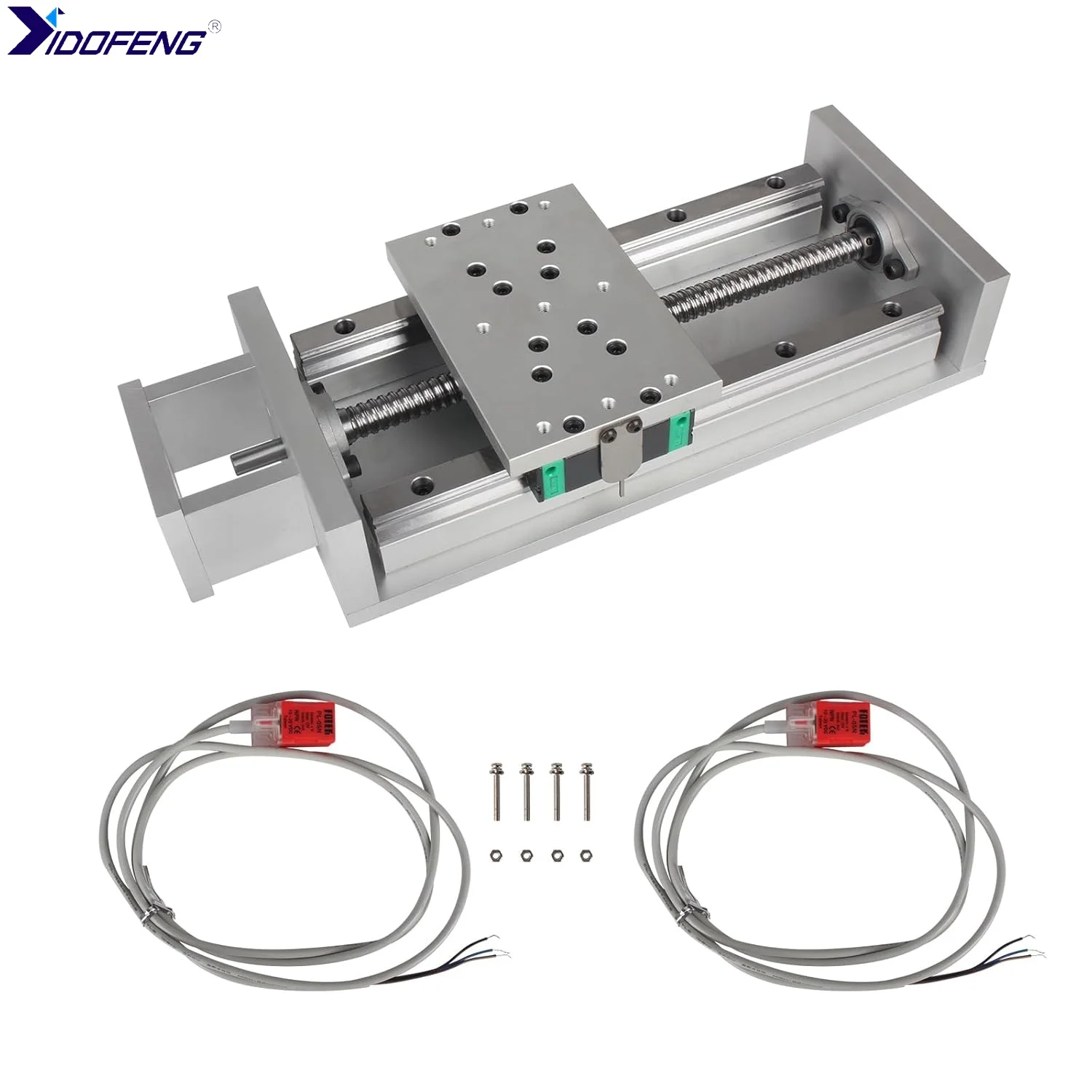 ZBX150 Effective Length 100-600mm Linear Guide With 1605 Ballscrew Motion Actuator X/Y/Z Axis Sliding Table Linear Slide
