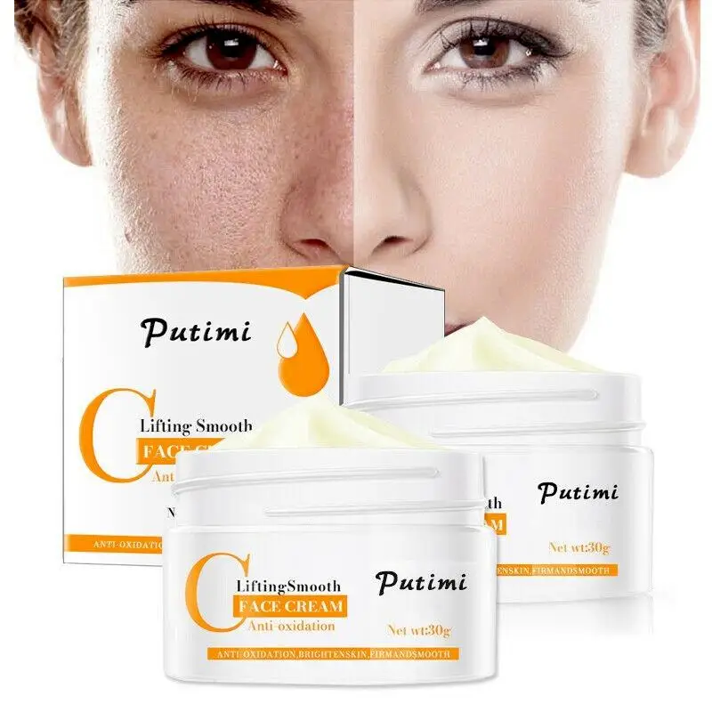 Crema facial antiarrugas, hidratante, iluminadora, antioxidante, nutritiva