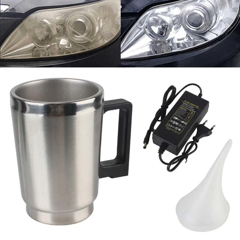 

Car Headlight Lens Restoration Kit Motorcycle Lamp Polishing Cleaning Tools Light Repair The Atomizer Cup Headlights Taillights