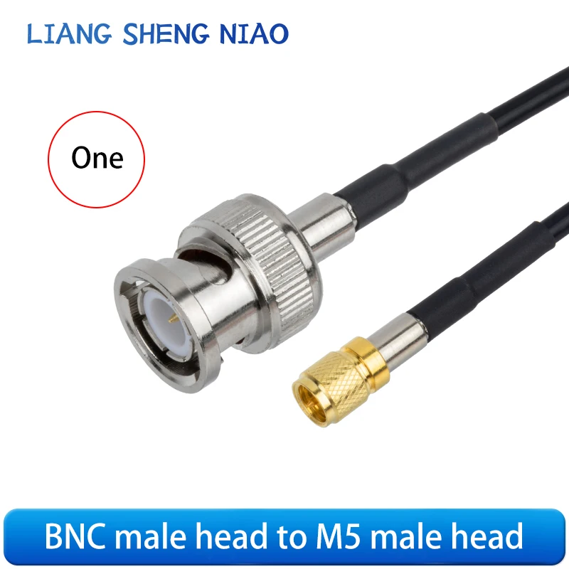 BNC male to M5/L5 male 10-32UNF shock sensor test bench acceleration Q9 to m5 extension cable RG174