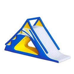 Children water park equipment inflatable water triangle slide trampoline swimming pool seesaw toy