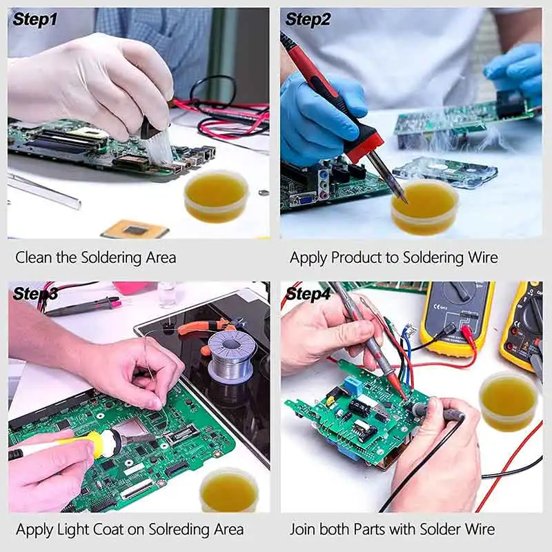 Imagem -05 - Solda Paste Rosin para Circuito Soldagem Flux sem Chumbo Reparação de Solda Profissional Componentes