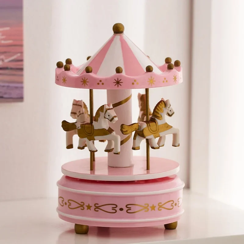 Beautiful Carousel Music Box for Girls Bedroom and Living Room Decoration Perfect Birthday Gift for Kids