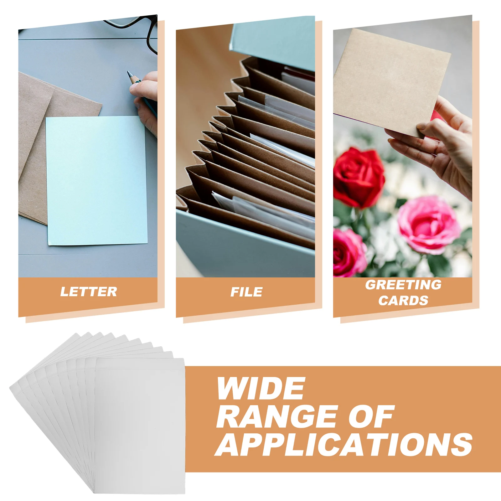

20pcs White Paper Envelopes 30 4x22 9cm Self Adhesive Cash Budgeting Envelopes For Money Checks Bills Jewelry Savings