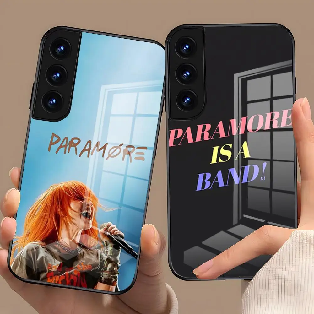 Rock Band P-Paramore Handyhülle für Samsung S26 S25 Plus S20 S20 Plus S22 Ultra S23 FE S21 Plus S21 Ultra Glasabdeckung