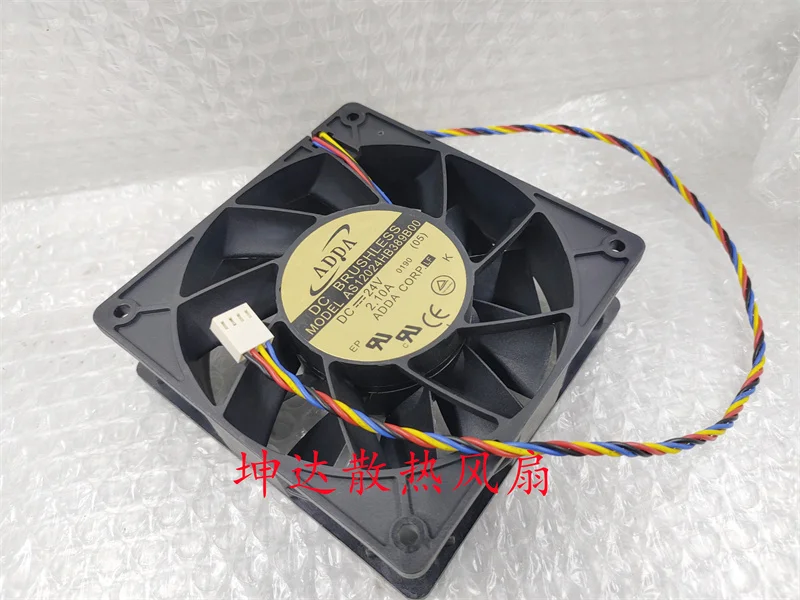 

Ltsf For ADDA AS12024HB389B00 DC 24V 2.1A 120x120x38mm 4-Wire Server Cooling Fan 12cm