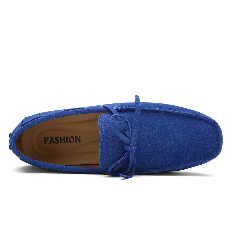 Suede Shoes Men Size 38-49 Luxury Men Loafers Soft Moccasins Man High Quality Shoes Casual Genuine Leather Driving Flats Penny