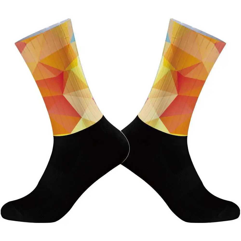 Cycling Sports Aero Socks Silicone Non-slip Pro Bicycle Socks 2024 New Summer Cool cycling  socks image 3