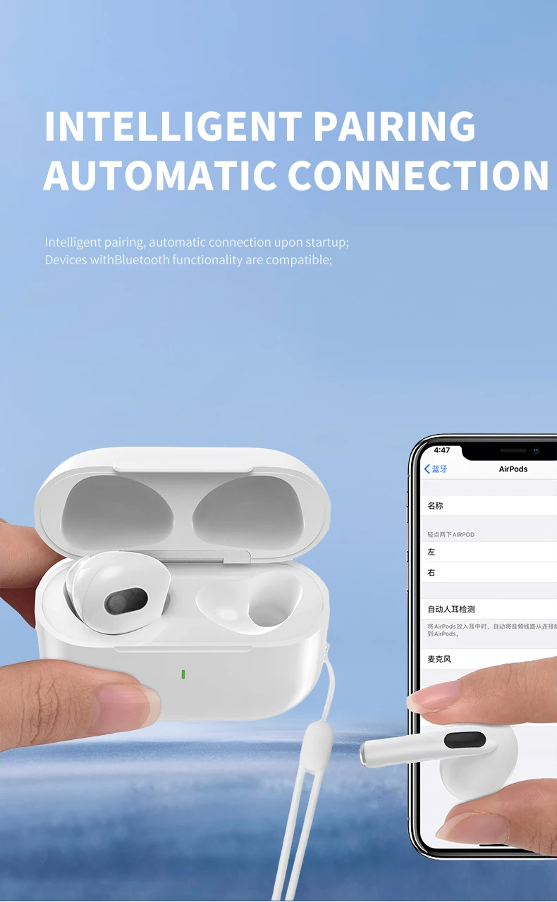 سماعات أذن جديدة تعمل بالبلوتوث 5.3 TWS سماعات أذن لاسلكية سماعات أذن Pods سماعات أذن Pro 2 لهواتف الأذن التي تعمل بنظام Ios وأندرويد وسادات أذن