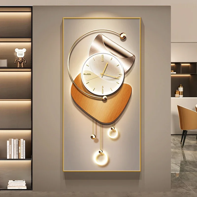 Nordic luxury wall clock Room decoration wall clock living room Modern home decoration new year's eve accessories for home decor