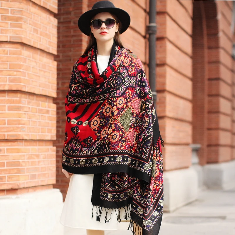 dana-xu-100-wool-scarf-for-women-oversized-geometric-print-shawl-warm-soft-tassel-pashmina-wrap-winter-travel-elegant-gift-boho