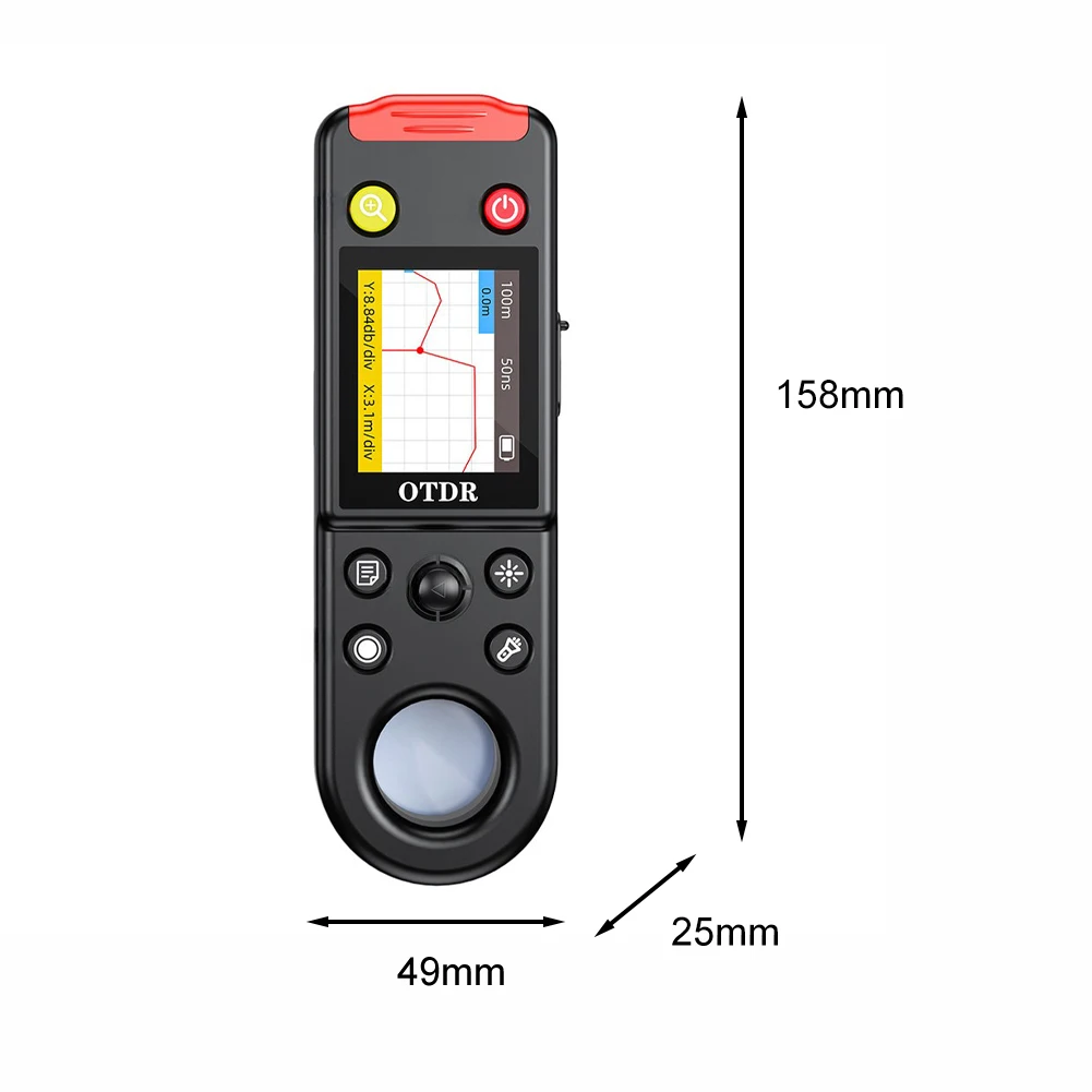 OT-10 For Otdr Tester 20km Fiber For Optic Fault Locator With Visual Red Light Pen 650nm For Vfl For Sc Interface Color Display