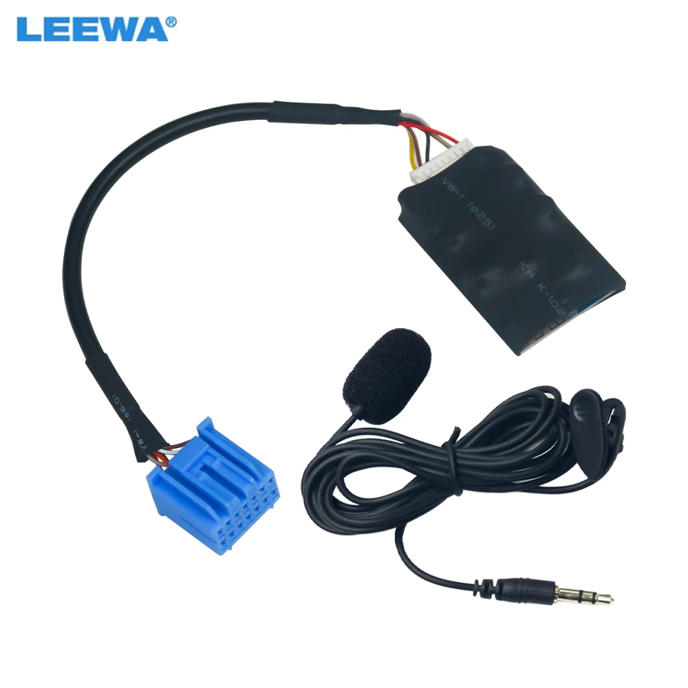 

LEEWA автомобильный 14-контактный аудиорадио адаптер Bluetooth Aux кабель с микрофоном громкой связи для Honda Accord/Acura CL/пилот # CA3055