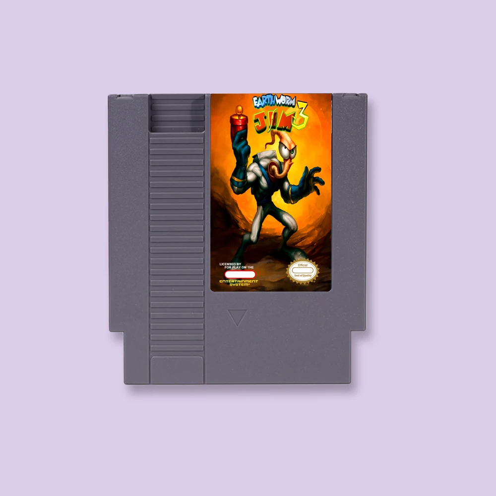 EarthWorm Jim 2 3 Action Game Card for Only NTSC NES 72 Pins 8bit Console Video Game Cartridge