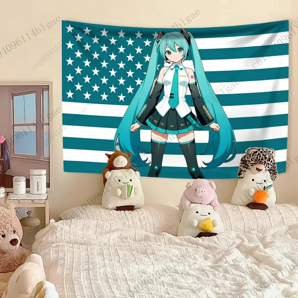 حار العلم خلفية نسيج الطرف الديكور خلفية غرفة المعيشة نسيج الفيلم المفروشات ديكور الحفل راية لمحبي أنيمي