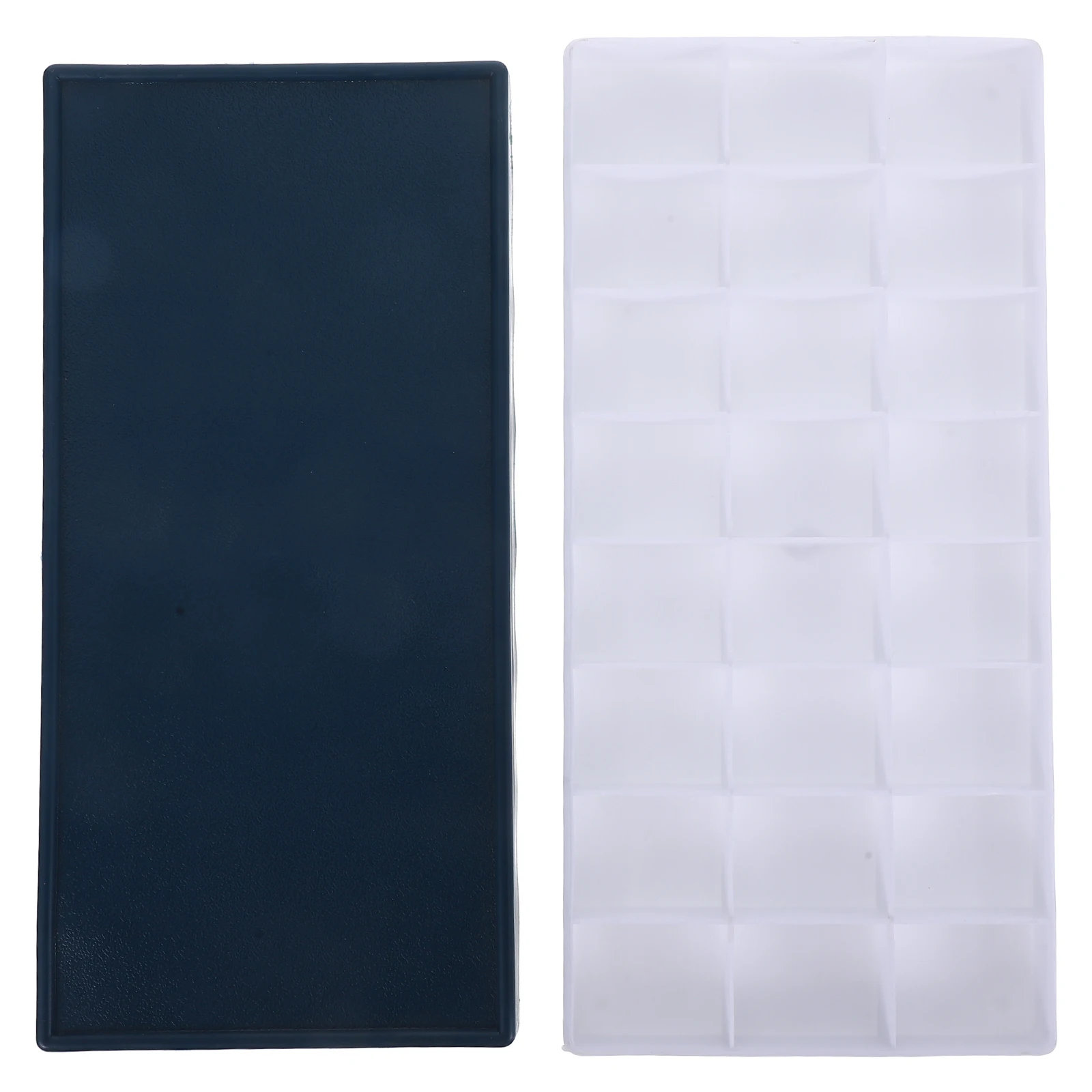 

Plastic Watercolor Palette Box 24 Compartments Airtight Paint Saver Tray Portable Soft Silicone Lid Holder for Acrylic Gouache