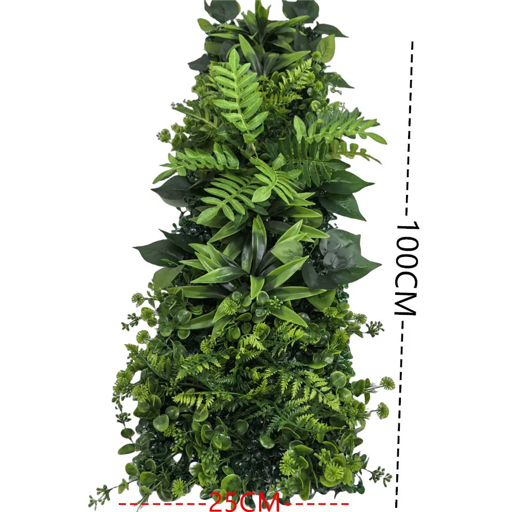 25*100 CM Kunstmatige Gazon Plant Groene Stro Mat Plant Woondecoratie Kunstmatige Plant Muur