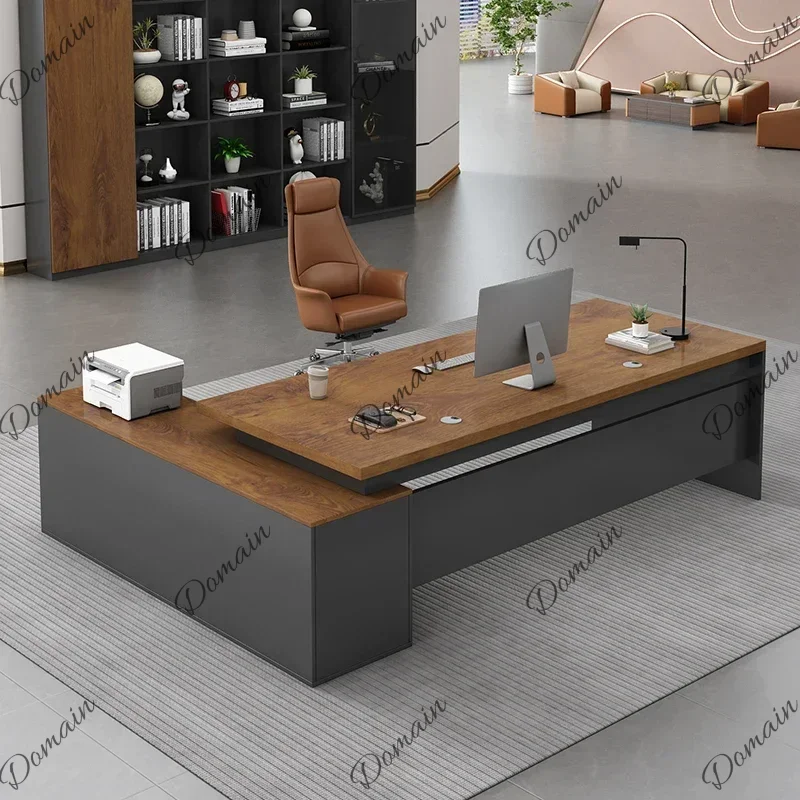 XX Aesthetic Study Office Desk Modern Wooden Reception Storage Office Desk European Minimalist Mesa Ordenador Lounge Furniture