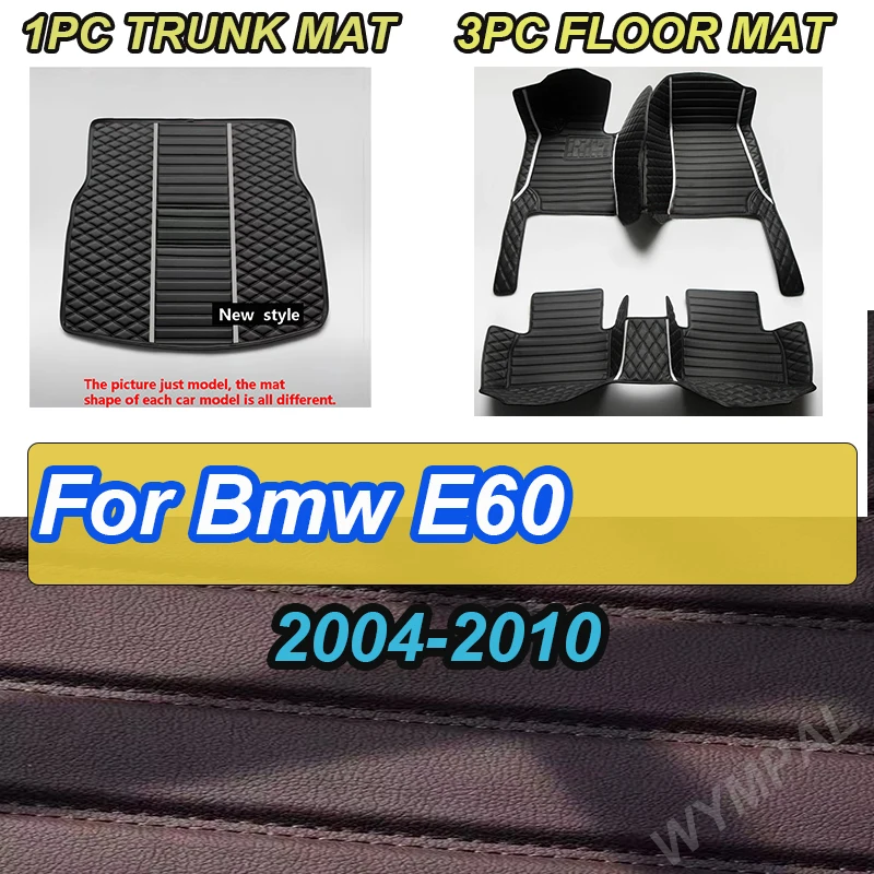 

Автомобильный коврик LUXURY для Bmw E60 2004 2005 2006 2007 2008 2009 2010 серии 5, алмазные ковры, водонепроницаемые подушечки для ног
