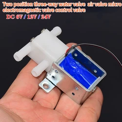 DC 6V 12V 24V Two position Three way Water Valve Micro Electromagnetic Valve Water Level Control Water Gas Valve Coffee Machine