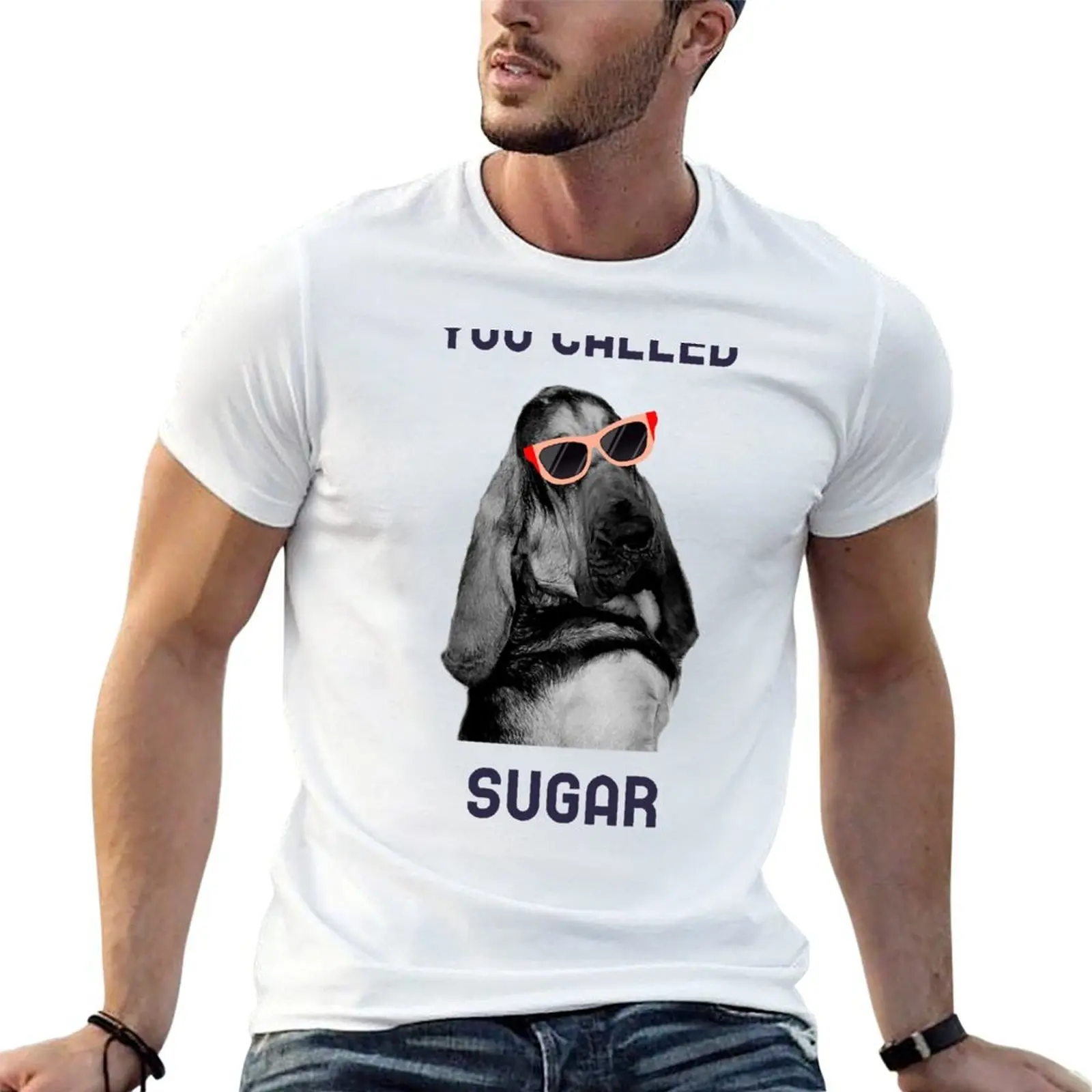 

A funny bloodhound dog mantrailing T-Shirt cotton t shirt pack t shirts cotton 100% man t shirt luxury T-Shirt