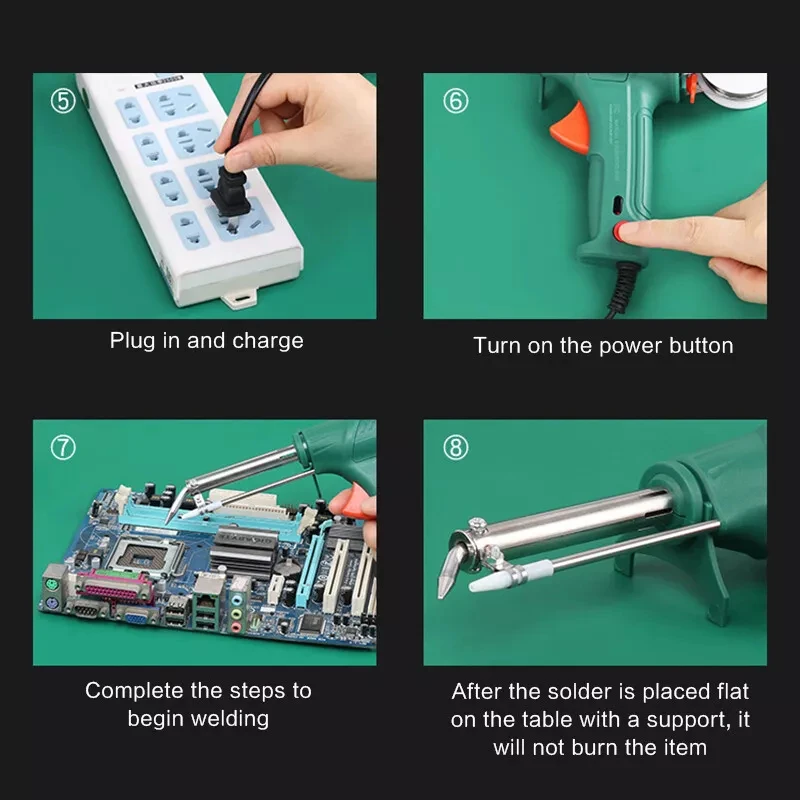 Wewnętrznie podgrzewane przemysłowe narzędzia do spawania laserowego Przemysłowa spawarka laserowa Wielofunkcyjna lutownica Pistolet lutowniczy