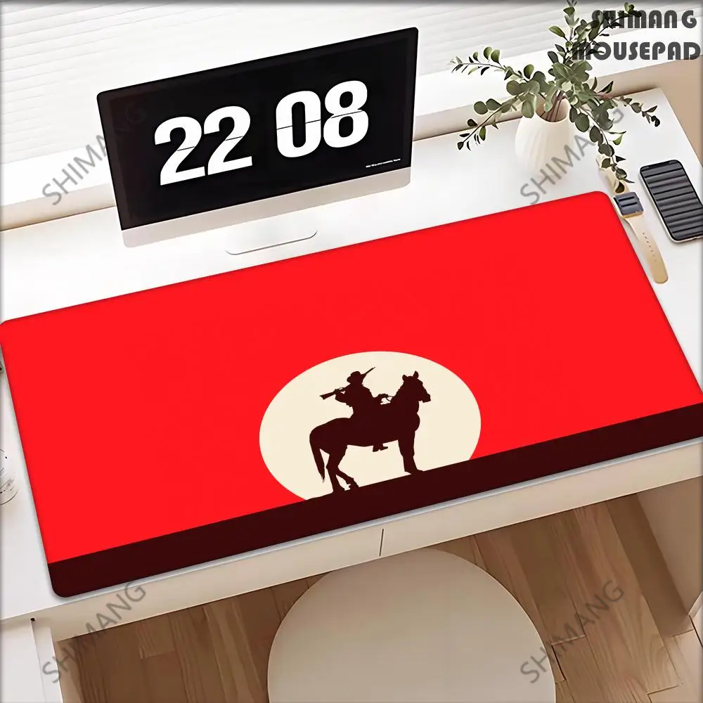 Red Dead Redemption 2 Xxl Anime Cute Mausepad Computer Accessories Game Keyboard Rubber Mousepad Pc Gamer Girl Non-slip Desk Mat