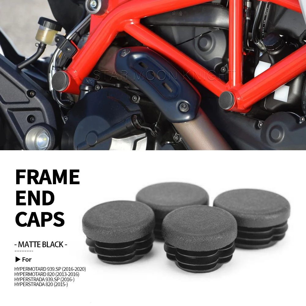 Motorcycle Accessories For Ducati Hypermotard 939 SP Hyperstrada 820 939 SP Frame Hole Cover Caps Plug Decorative Frame Cap Set