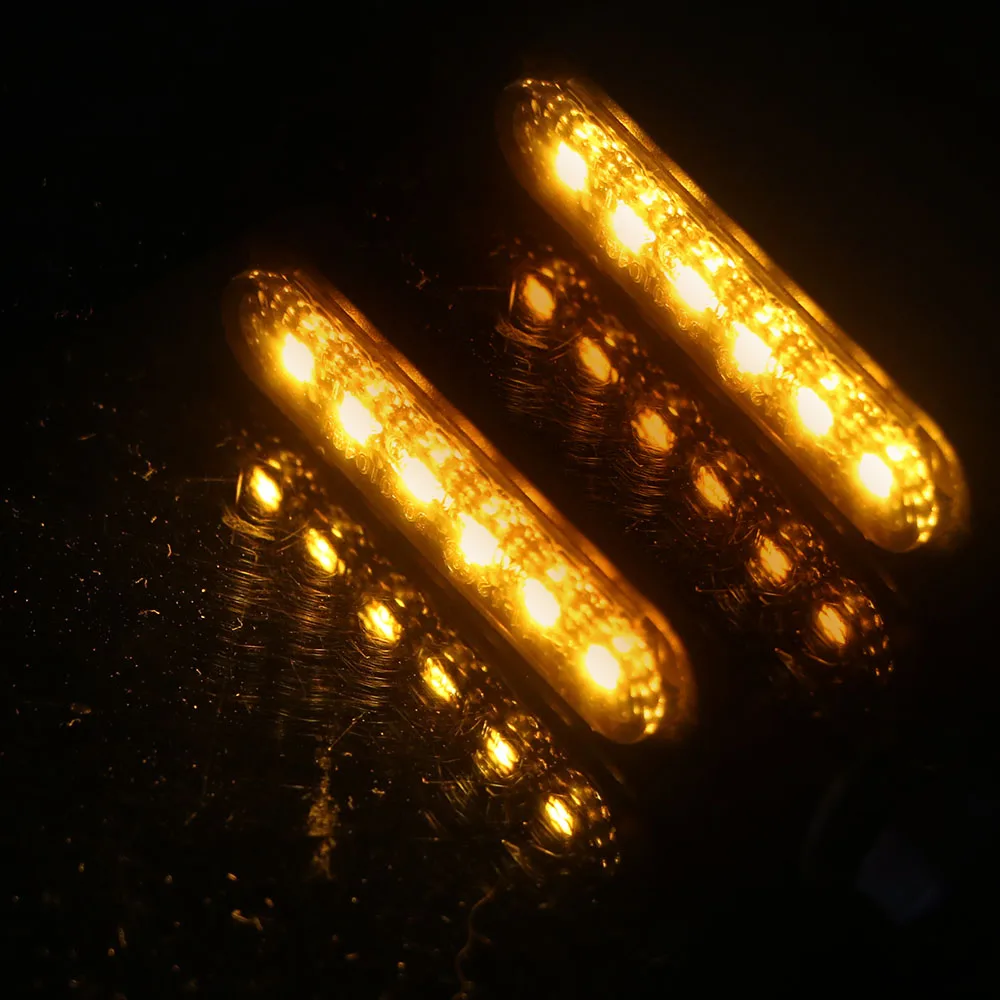 Blinker Licht Motorrad 2 Stücke Blink Universal 6LED Blinker Anzeige
