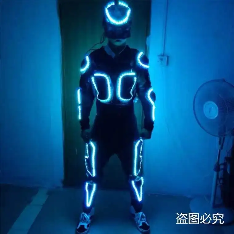 Led Outfit Clothes Led Suit For LED Robot suits Fashion LED Armor Light Up Jackets Costume