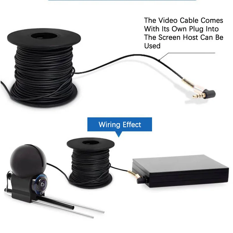 Imagem -05 - Localizador Portátil da Profundidade dos Peixes com Visão Noturna Lcd Subaquático Câmera Portátil da Pesca 220 ° 1080p 43