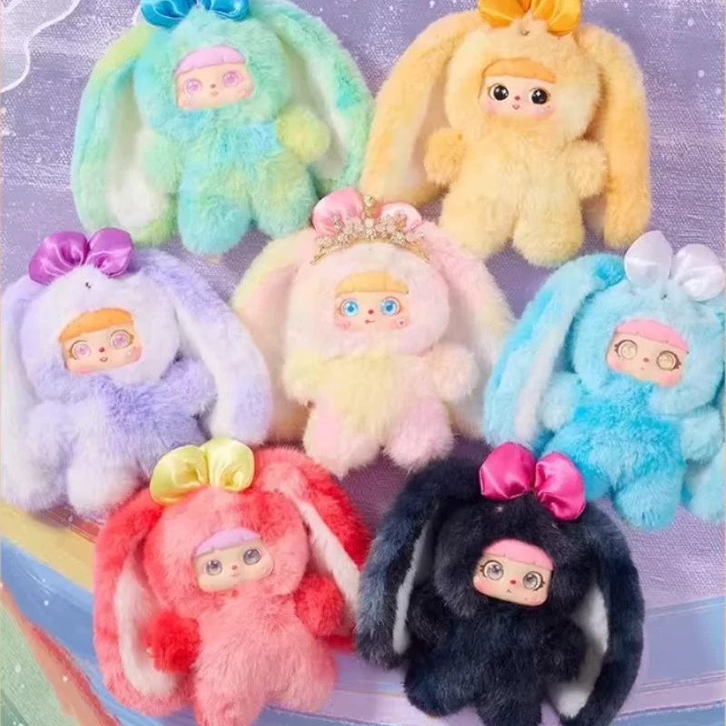 

Kitten Magic Rabbit Series Vinyl Plush Blind Box Cute Soft Big Eared Doll Backpack Pendant Desktop Ornament Toy Mystery Gift Box