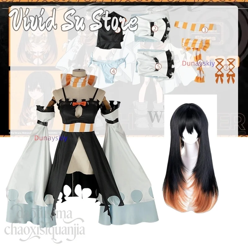 

Gachiakuta Anime Amo Empool Cosplay Costume Dress Uniform Tattoo Stickers Cleaners Carnival Halloween Party for Women Girls Prop