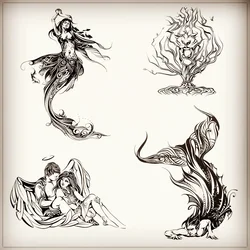 New Art Girl Stamps Mermaid lovers Angel Devil Pattern Valentine's Day Christmas Card Crafts No metal cutting dies Scrapbooking