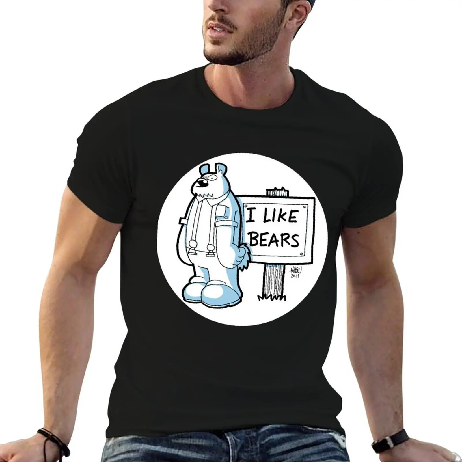 

for t shirts I Bears t t graphic essential man Like shirt man White - cotton T-Shirt shirt