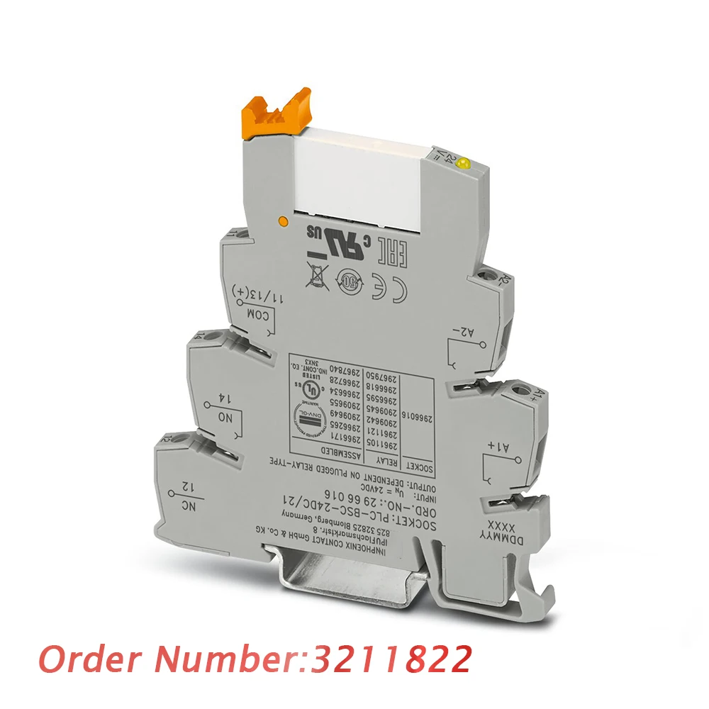 10PCS For Phoenix 2966171 PLC-RSC- 24DC/21 - Relay Module