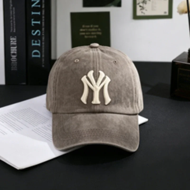 Men Washed Cotton Baseball Cap Men Women Lightweight Adjustable Dad Hat Casual Street Travel Sports Sun Cap