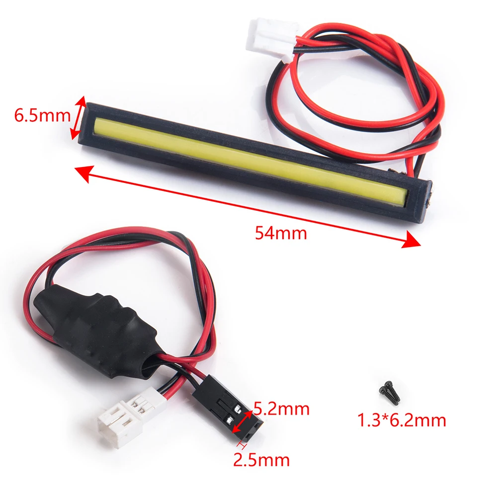 MIBIDAO Roof Led Lights Lamp for Axial SCX24 90081 Deadbolt AXI00001 C10 AXI00006 Bronco 1/24 RC Car Upgrade Parts Accessories