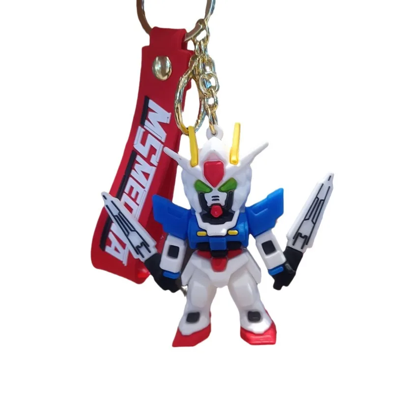 Брелок GUNDAM, аниме, кулон, брелок, креативный силикагель, милый брелок для ключей, забавная сумка, ремешок, орнамент, аксессуары, модные подарки