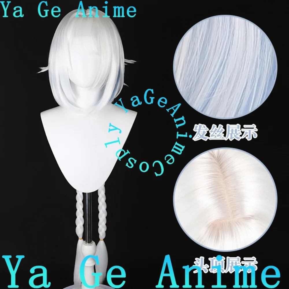 

Парик для косплея Натлан Муалани из Genshin Impact, имитация кожи головы, с креплением на заколке, съемный, с плетеным хвостом-пучком