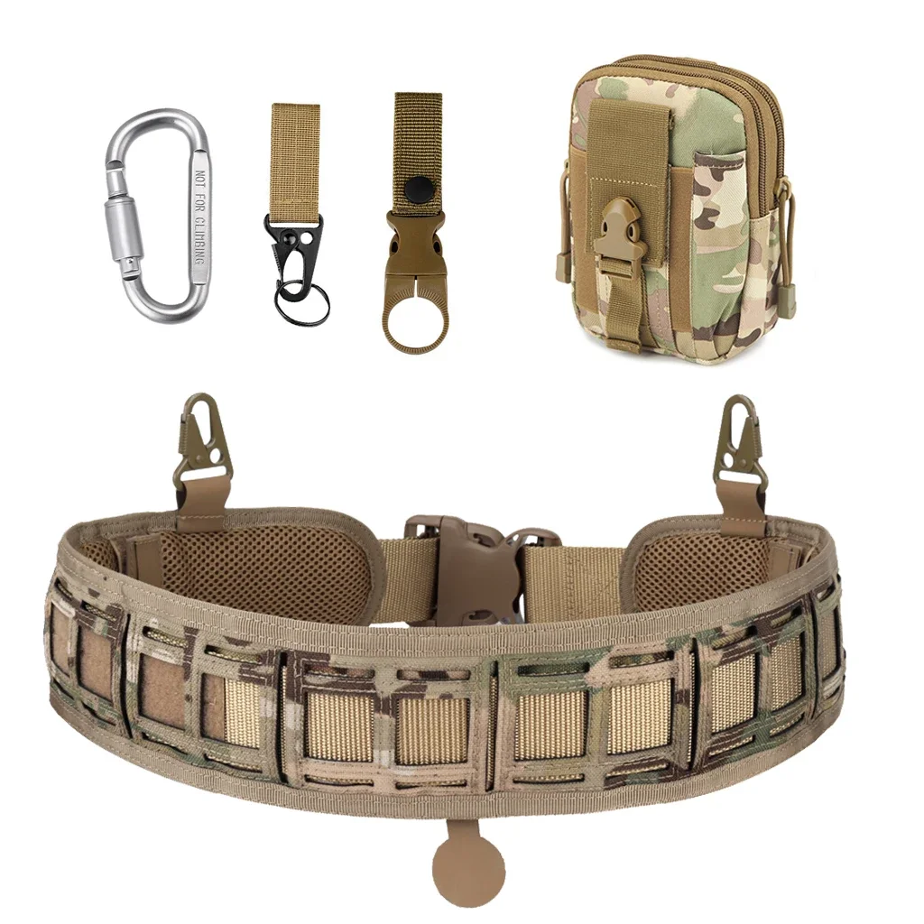 

Tactical Belts Outdoor Nylon Fabric Alloy Plastic Molle Duty Belt Hunting Utility Nylon Set Upgrade Extended