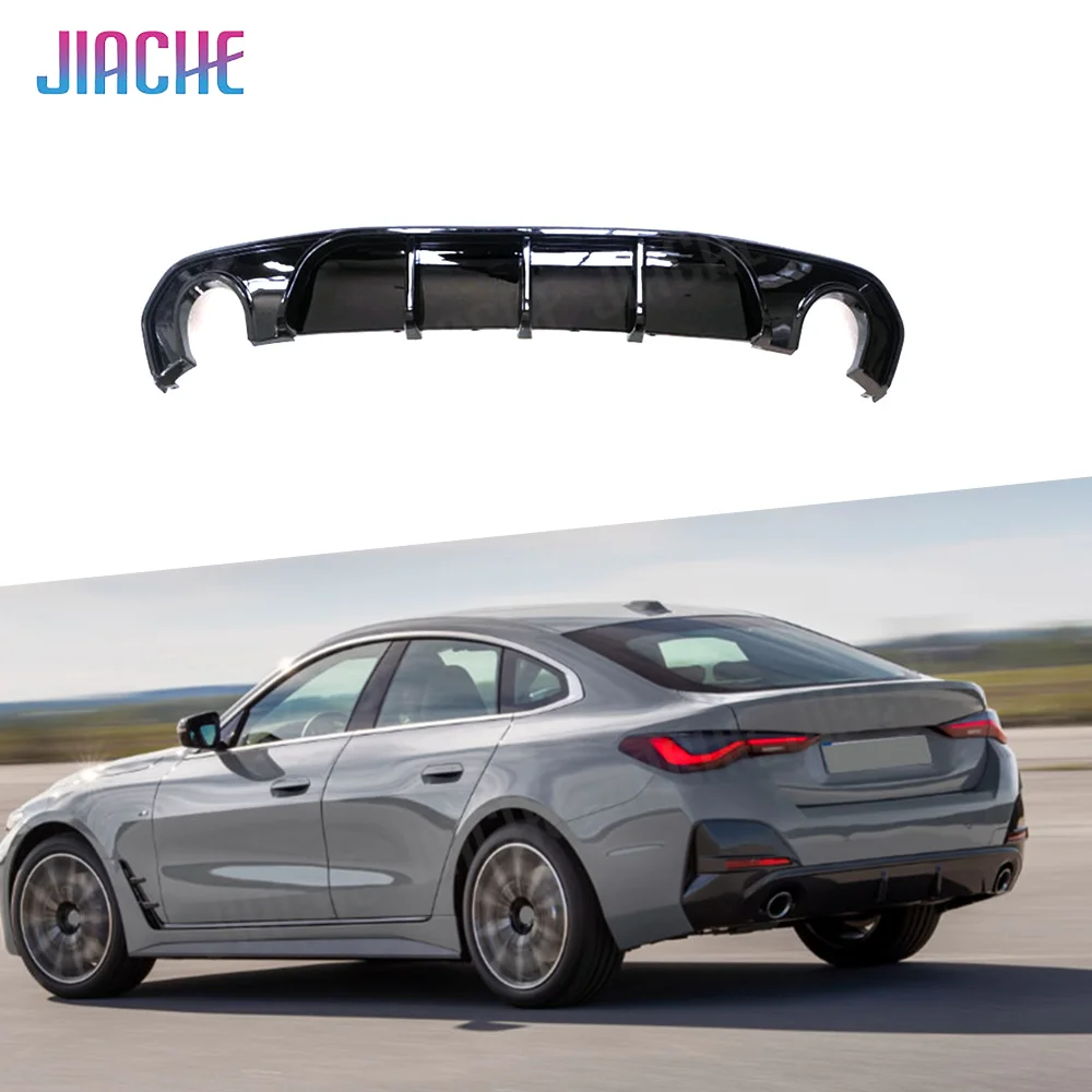 

JIACHE Gloss Black Car Rear Bumper Lip Diffuser Body Kits For BMW 4 Series G26 425i 430i M Sport Sedan Gran Coupe 2021 +