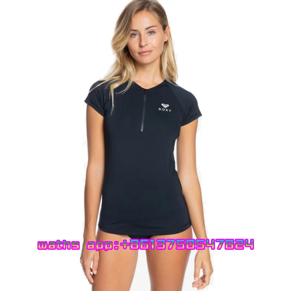 

Rashguard Women Surfing Clothes Swimsuit Rash guard Surf Wear Uv Protection Water Sport Short sleeve T-shirt Swimwear Suit