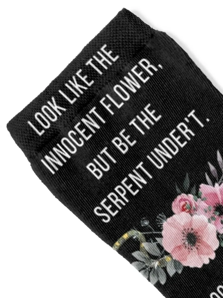 Lady Macbeth Quote Look Like The Innocent Flower Socks set summer anime Soccer Socks Women Men's